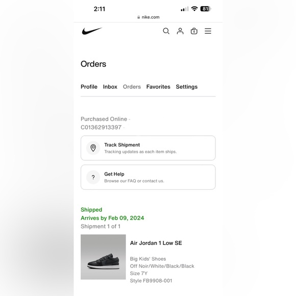 NIB!! Air Jordan 1 Low SE Sneaker - Off Noir/White/Black/Black - Picture 15 of 16